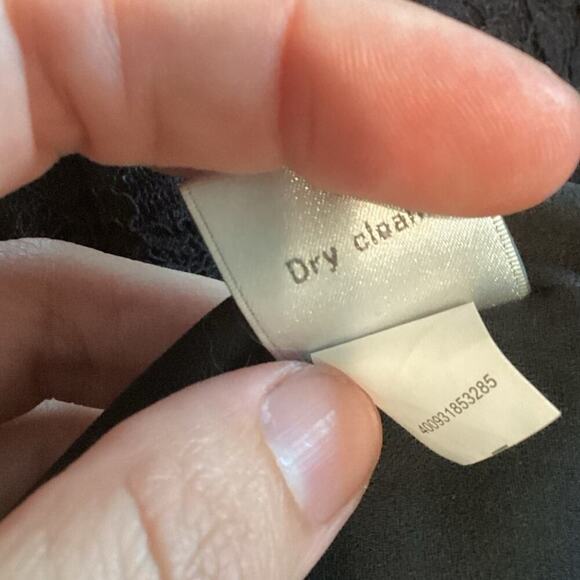 Womens Lace Blazer Sz 8 Whimsigoth Black Floral Gothic Romantic Feminine Jacket - Picture 10 of 10